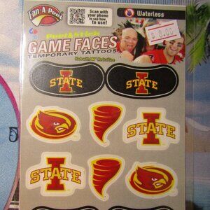 Peel & Stick | Temporary Tattoos | Game Faces | Fan-A-Peel | Waterless